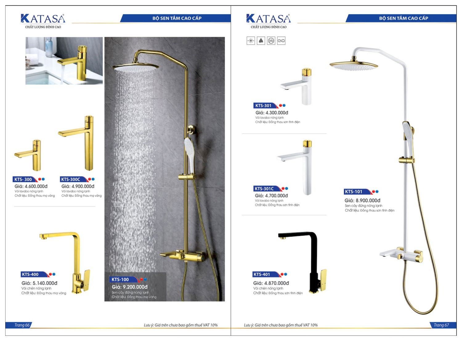 Thiết bị vệ sinh KATASA Catalogue và Bảng giá mới nhất /Page 